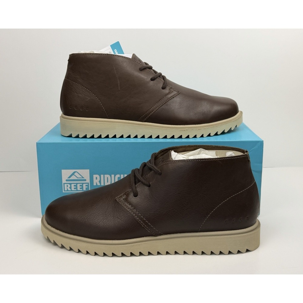 Reef Leucadian Boots Mens Size 8 Dark Brown Le CJ6711